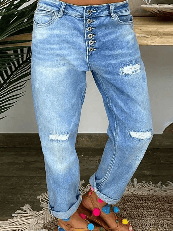 Jeans Sabrina  Elasticizzato Strappato