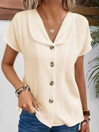 Camicia casual unicolore